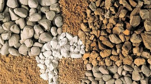 Comparaison visuelle de grains de substrat de tailles différentes