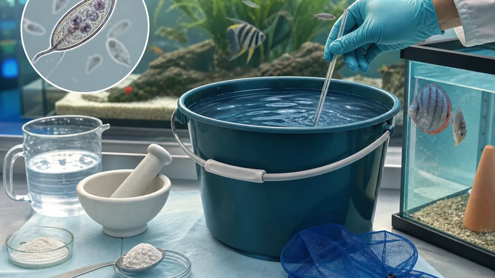 Comment préparer un bain antiparasitaire au Métronidazole ?