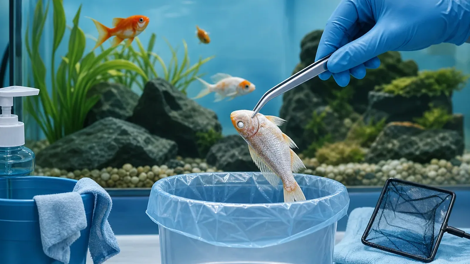 Comment éliminer un poisson mort ?