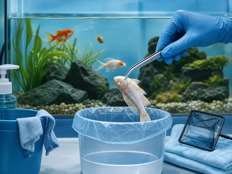 Comment éliminer un poisson mort ?