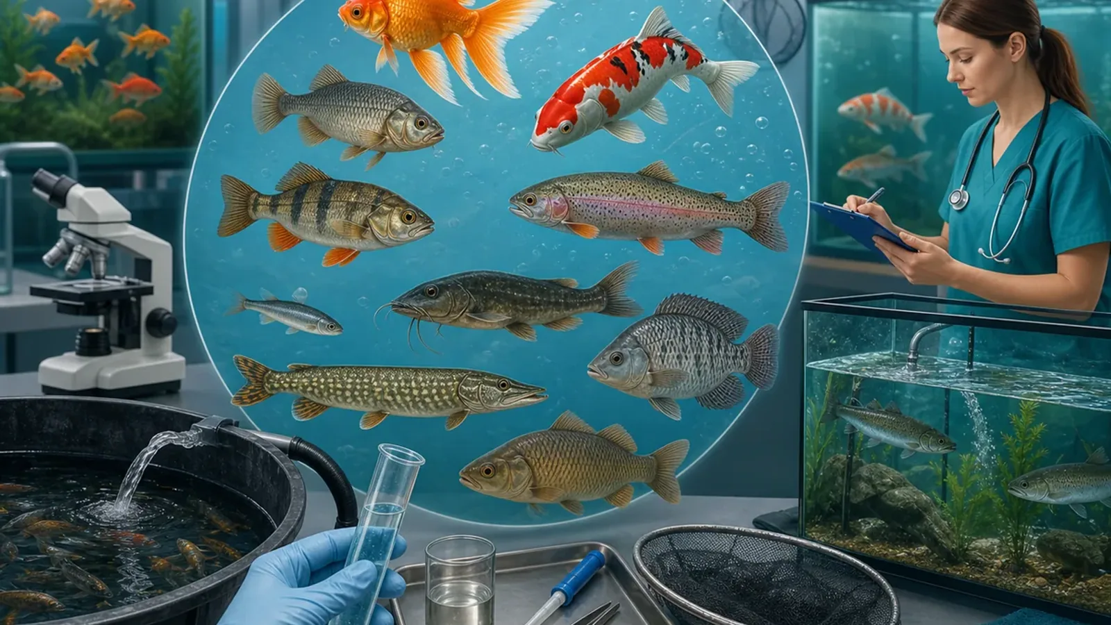 Quelle est la liste des espèces de poissons considérées comme "domestiques" ?