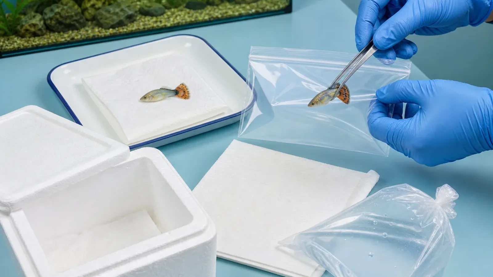 Comment conditionner un poisson mort pour l'envoi ?