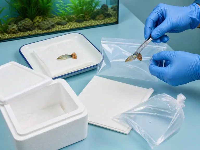 Comment conditionner un poisson mort pour l'envoi ?