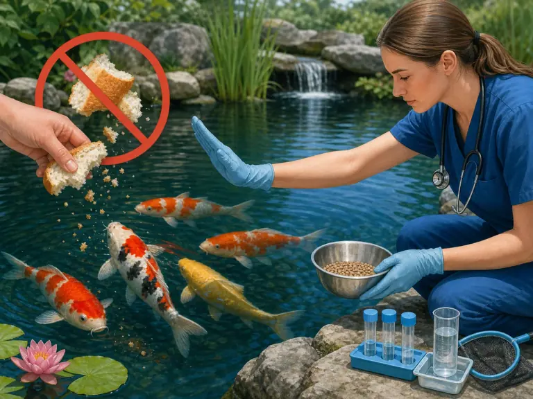 Peut-on donner du pain à manger à des carpes koïs ?