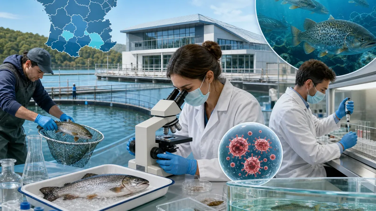 Quels sont les laboratoires départementaux vétérinaires spécialisés en poissons ?