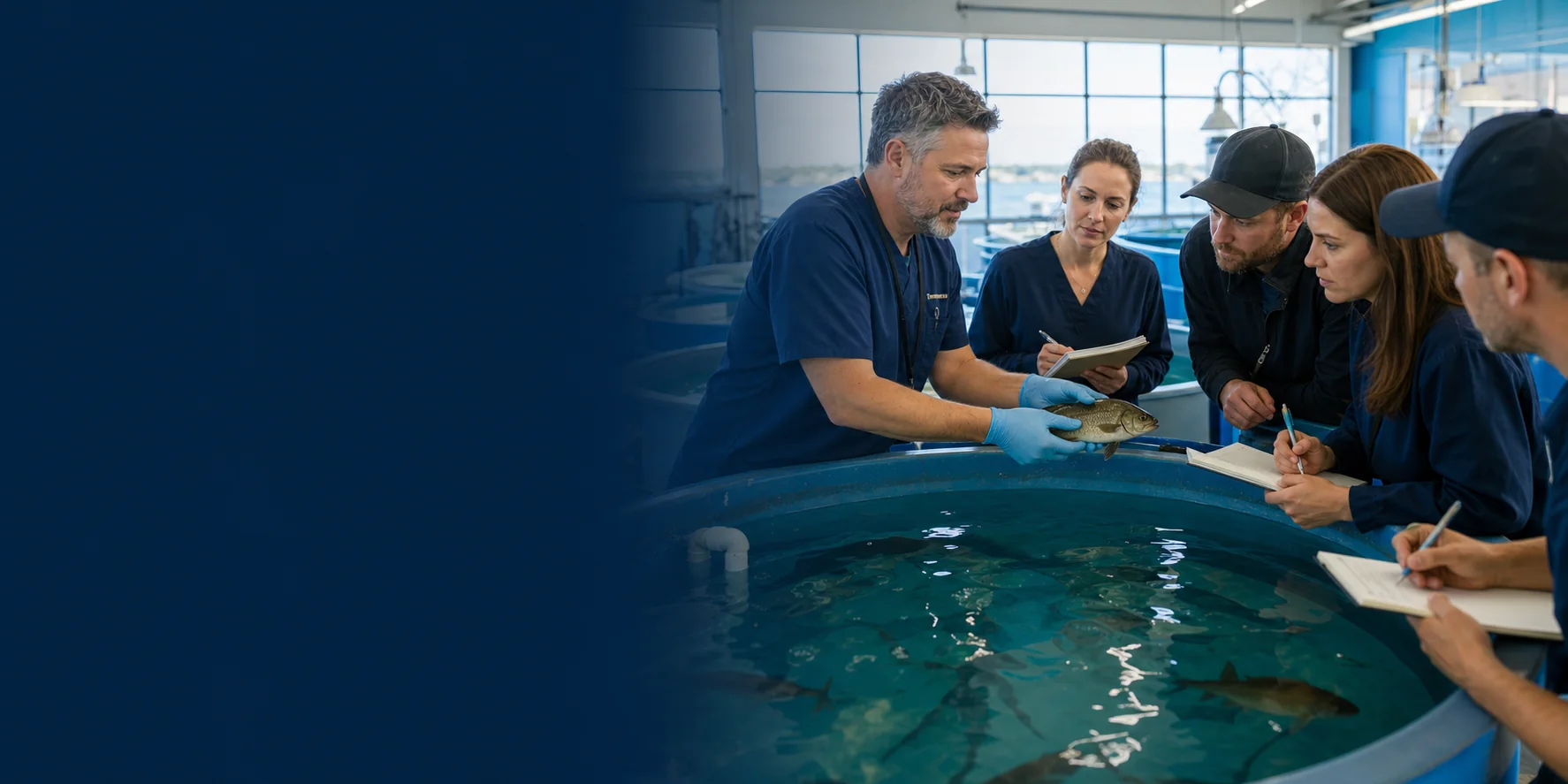Formation pratique en santé des animaux aquatiques