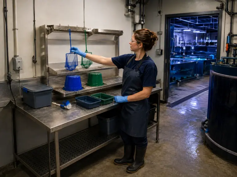 Aquarium : désinfecter le matériel entre bassins