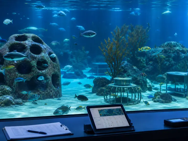 Aquarium lighting: protecting the biological night
