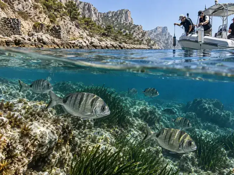 Calanques : mesurer le risque des métaux pour les poissons