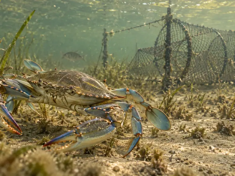 Crabe bleu en Petite Camargue : mesurer avant d’attribuer