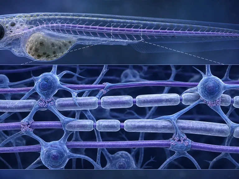 Zebrafish gephyrin helps myelin choose its axons