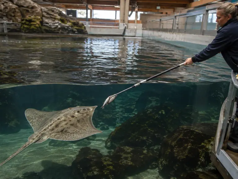 Requins et raies : piloter la ration en aquarium