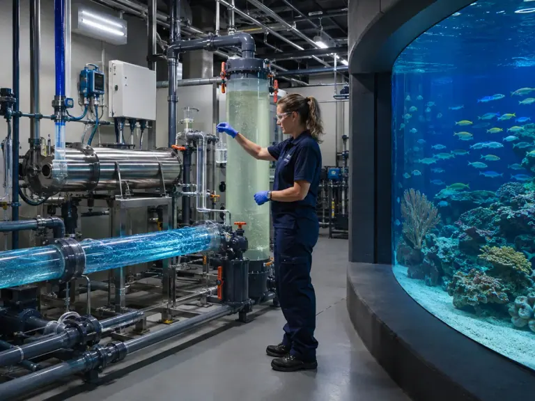 Ozone et UV en aquarium public : traiter l’eau sans exposer les animaux